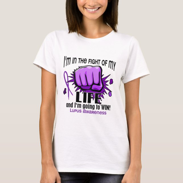 Camiseta Lucha de mi lupus de la vida 2 (Anverso)