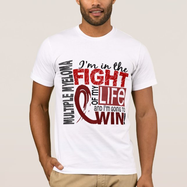 Camiseta Lucha de mi mieloma múltiple de la vida (Anverso)