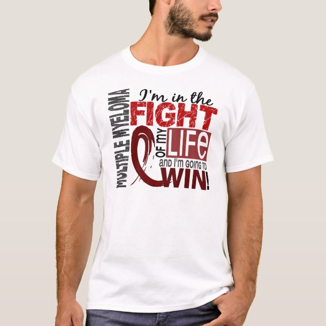 Camiseta Lucha de mi mieloma múltiple de la vida (Anverso)