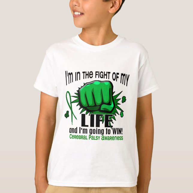 Camiseta Lucha de mi parálisis cerebral de la vida 2 (Anverso)
