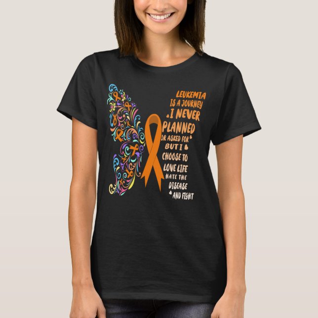 Camiseta lucha de vida en viaje de leucemia (Anverso)