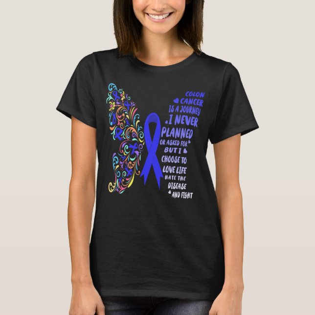 Camiseta lucha de vida por el cáncer de colon (Anverso)
