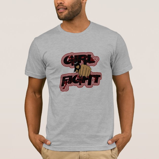 CAMISETA LUCHA DEL CHICA EN ROJO (Anverso)