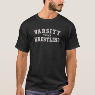 Camiseta Lucha divertida Flex Varsity Thumb de lucha libre