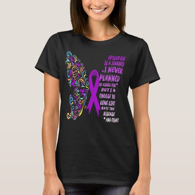 Camiseta lucha en vivo por el viaje de epilepsia (Anverso)