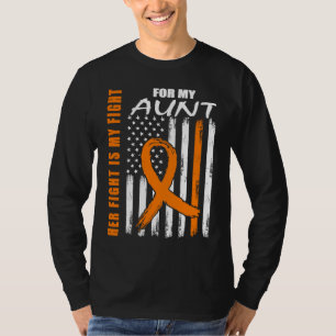Camiseta Lucha familiar de MS Tía Esclerosis Múltiple Ameri