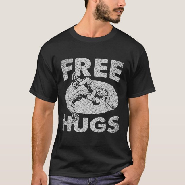 Camiseta Lucha: La lucha libre de abrazos divertidos (Anverso)