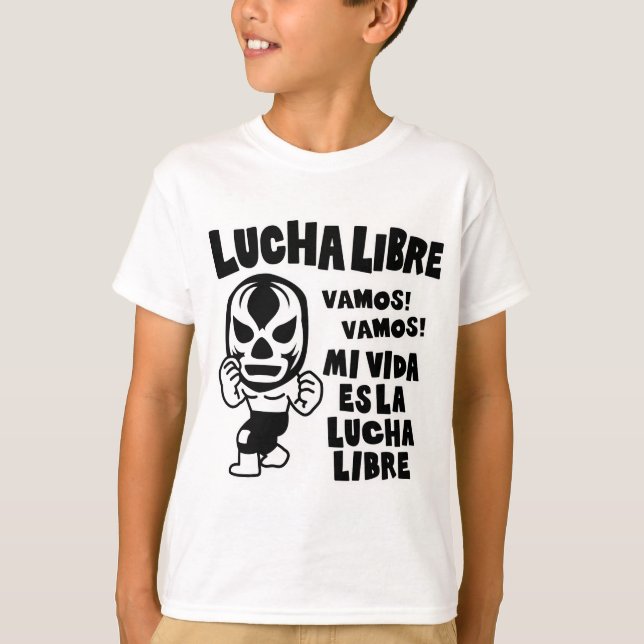 Camiseta LUCHA LIBRE#51mono (Anverso)