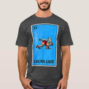 Camiseta Lucha libre contra la parodia de la lotería mexica