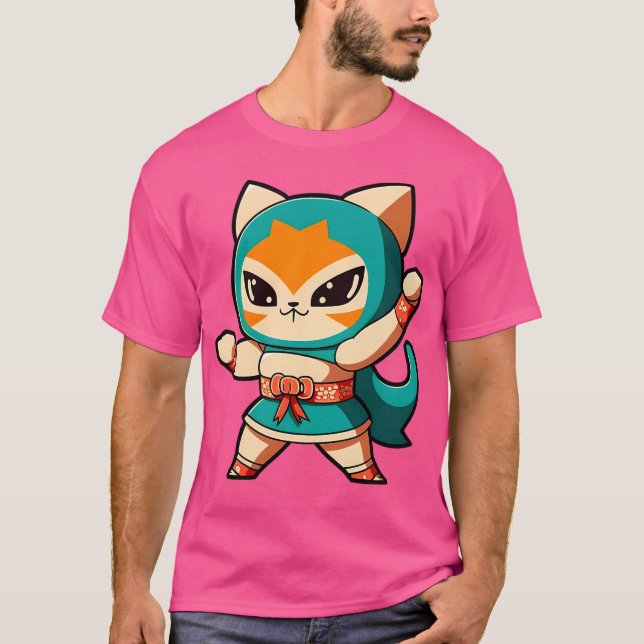 Camiseta Lucha libre de gatos (Anverso)