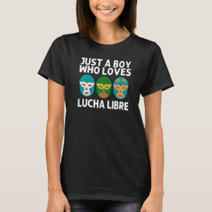 Camiseta Lucha Libre Diseños Para Niños Hombres Luchador Lu