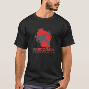 Camiseta Lucha Libre Femenina de Wisconsin Chica Escuela Se
