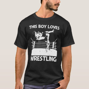 Camiseta Lucha Libre Genial Para Chicos Hombres Luchador Lu