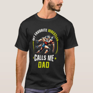 Camiseta Lucha Libre Hombres Divertidos Mi Luchador Favorit