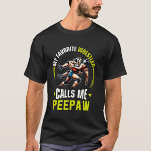 Camiseta Lucha Libre Hombres Divertidos Mi Luchador Favorit