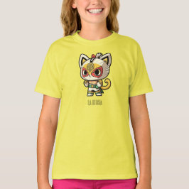 Camiseta Lucha libre, máscara de gato, lucha mexicana, La D