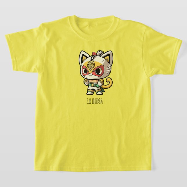 Camiseta Lucha libre, máscara de gato, lucha mexicana, La D (Distribución)