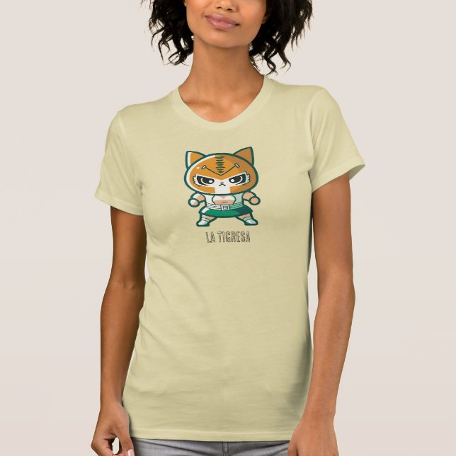 Camiseta Lucha libre, máscara de gato, lucha mexicana, La T (Anverso)