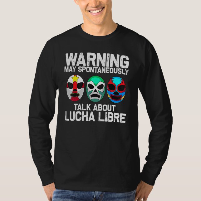 Camiseta Lucha libre para hombres Máscara Mexicana de Lucha (Anverso)