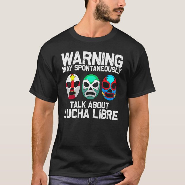 Camiseta Lucha libre para hombres Máscara Mexicana de Lucha (Anverso)