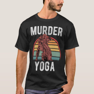 Camiseta Lucha Libre Vintage Asesino Yoga Silbador Humor _1