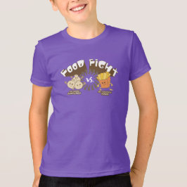 Camiseta ¡Lucha por la comida! Dumplings vs Fries Francesas
