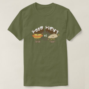 Camiseta ¡Lucha por la comida! Hotdog vs. Potsticker Divert