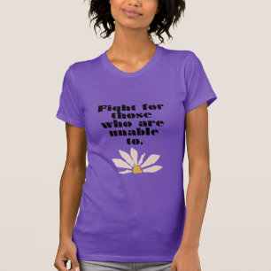Camiseta Lucha por los que no pueden en morado