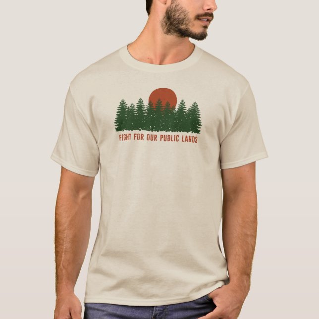 Camiseta Lucha Por Nuestras Tierras Públicas (Anverso)