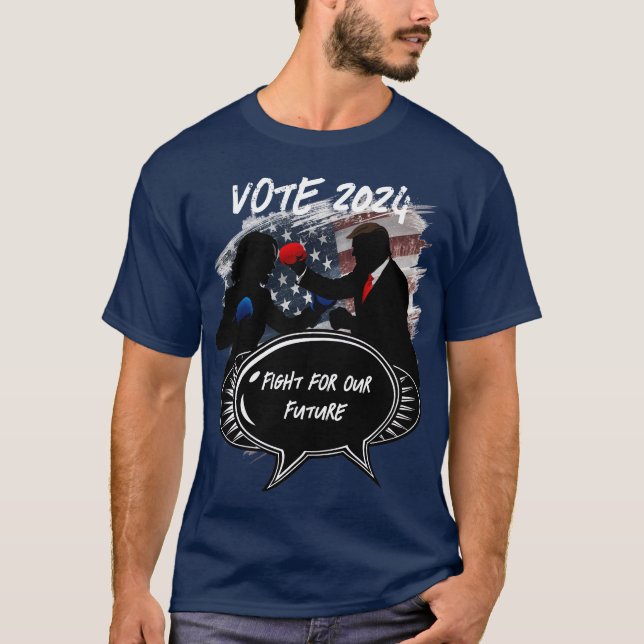 Camiseta Lucha por nuestro futuro - Elecciones 2024 en Esta (Anverso)