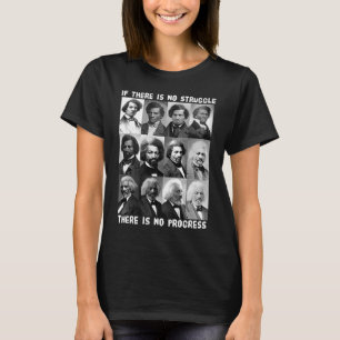 Camiseta Lucha y progreso de la vida de Frederick Douglass 