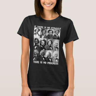Camiseta Lucha y progreso de la vida de Frederick Douglass