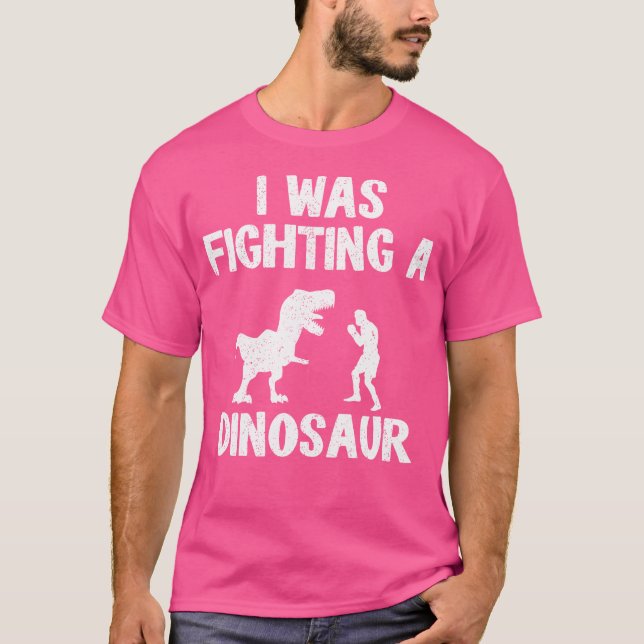 Camiseta Luchaba Contra Un Dinosaurio Después De La Recuper (Anverso)