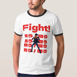 Camiseta Luchador con estilo de anime retro de los 90