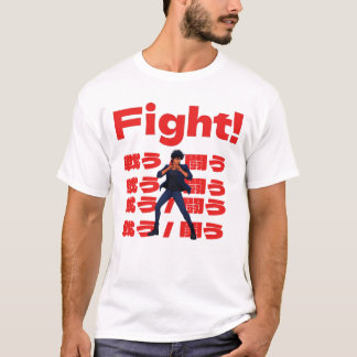 Camiseta Luchador con Estilo de Anime Retro de los 90