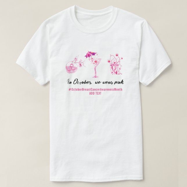 Camiseta Luchador contra el cáncer de mama Cinta rosa Inspi (Diseño del anverso)