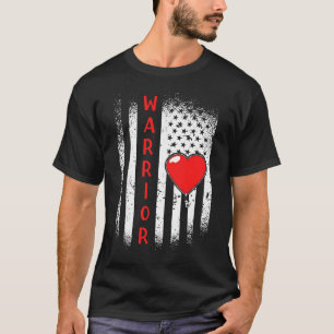 Camiseta Luchador contra enfermedades del corazón de la ban