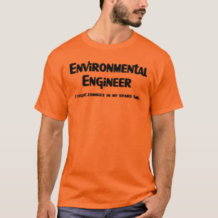 Camiseta Luchador Contra Zombies Ingeniero Ambiental