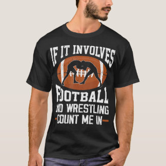 Camiseta Luchador de fútbol jugador divertido luchador