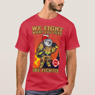 Camiseta LUCHADOR DE INCENDIOS DE bulldog
