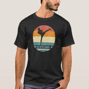 Camiseta Luchador de Kickboxing Silhouette Su retro vintage