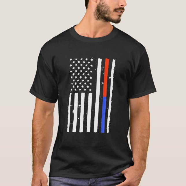 Camiseta Luchador de la bandera norteamericana de Estados U (Anverso)