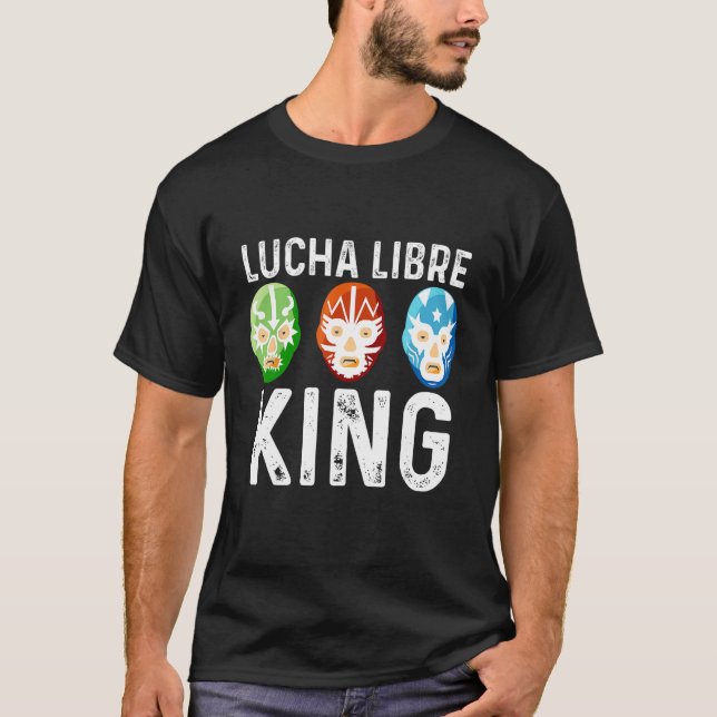 Camiseta Luchador de lucha de lucha contra la máscara mexic (Anverso)