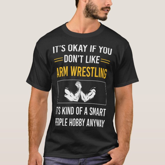Camiseta Luchador de lucha de personas inteligentes (Anverso)