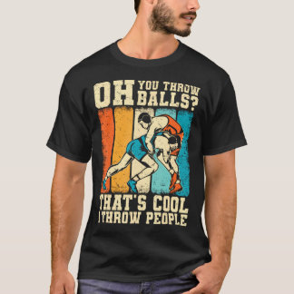 Camiseta Luchador de lucha libre genial hombres niños diver