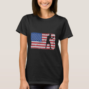 Camiseta Luchador de MMA de la bandera de EE. UU. Kickboxin
