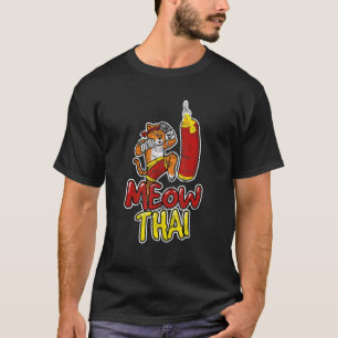 Camiseta Luchador de Muay Thai Cat Meow Muay Thai Kickboxi