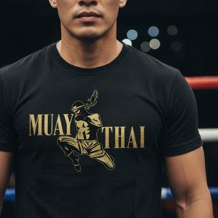Camiseta Luchador de Muay Thai – Golpe Dorado