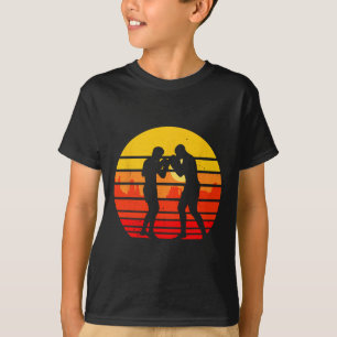 Camiseta Luchador de Muay Thai Vintage Retro Kickboxing Tai