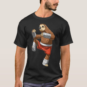 Camiseta Luchador de perezoso divertido - Regalo de kickbox